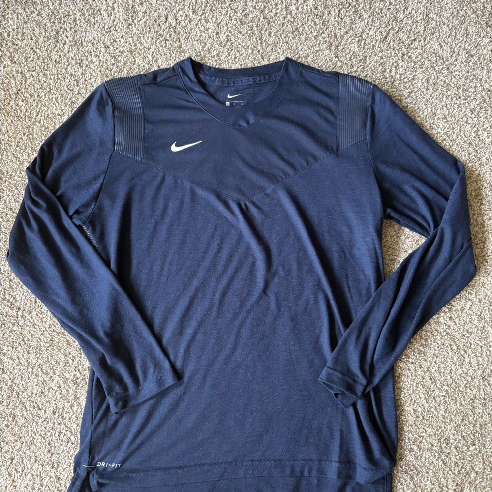 Nike Dri-FIT Blue Long Sleeve Top